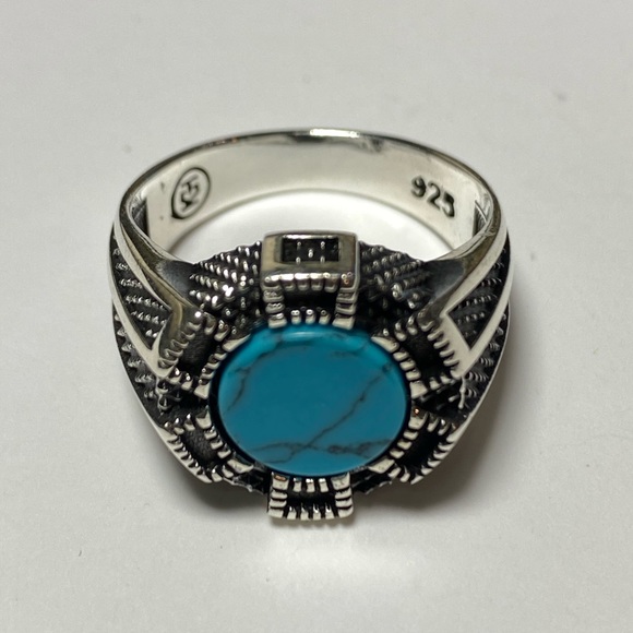 Other - Sterling Silver and Blue Stone Ring 10
